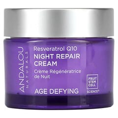 Andalou Naturals, Night Repair Cream, Resveratrol Q10, 1.7 oz (50 g)