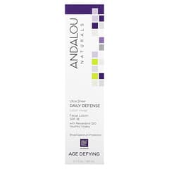 Andalou Naturals, Loción facial, Defensa diaria ultrabrillante, FPS 18, Antienvejecimiento, 80 ml (2,7 oz. Líq.)