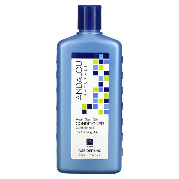 Andalou Naturals, コンディショナー 年齢による衰えを感じさせない 薄い髪用 アルガンステムセル 11.5 fl oz (340 ml)