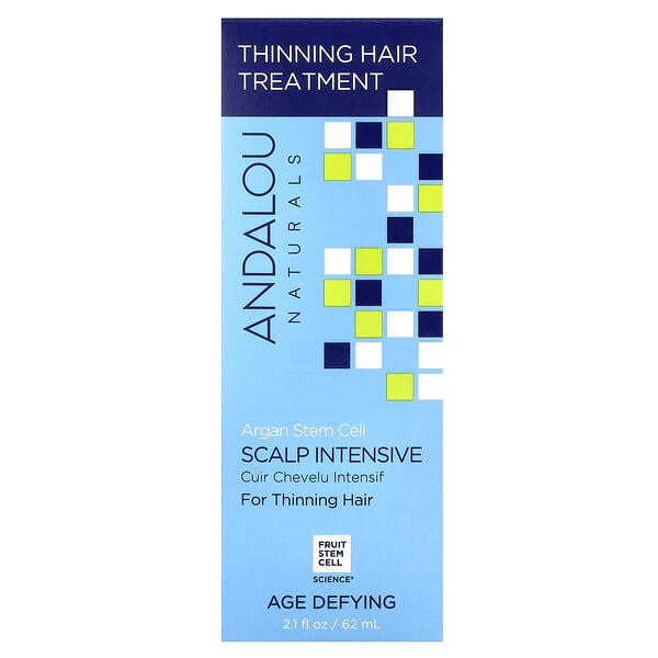 Andalou Naturals, Argan Stem Cell, Scalp Intensive, Thinning Hair Treatment, Age Defying, 2.1 fl oz 