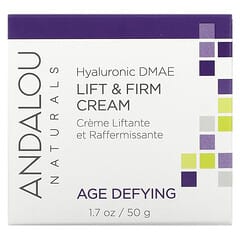 Andalou Naturals, подтягивающий и укрепляющий антивозрастной крем с гиалуроновой кислотой и ДМАЭ, 50 г (1,7 унции)