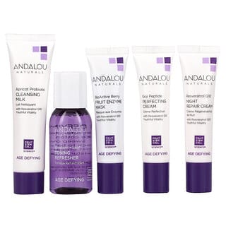 Andalou Naturals, Get Started, Age Defying, Skin Care Essentials, Anti-Aging-Hautpflege, 5-teiliges Starterkit