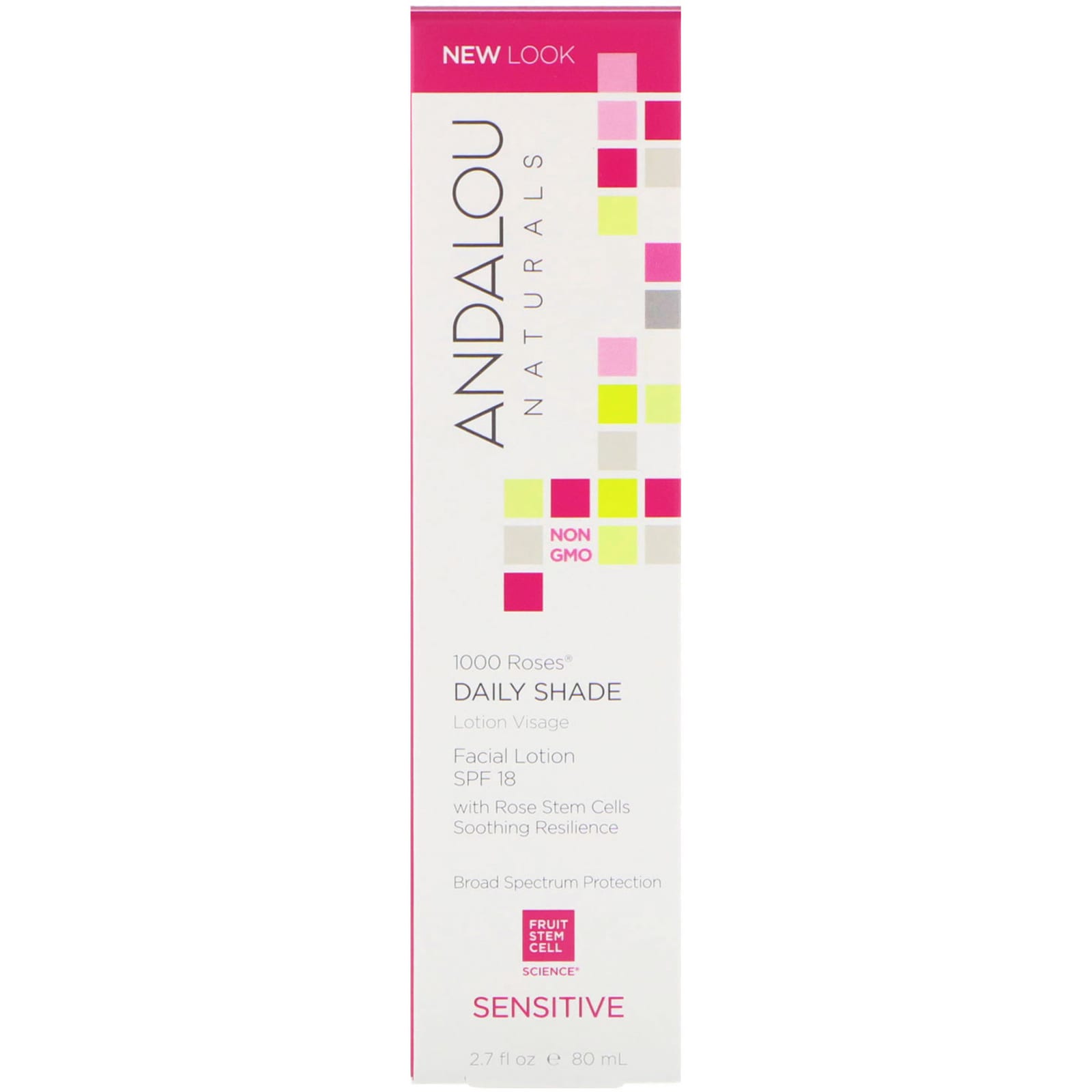 andalou naturals 1000 roses daily shade facial lotion spf 18