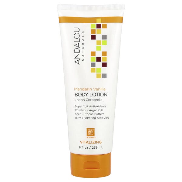 Andalou Naturals, 바디 로션, 만다린 바닐라, 236ml(8fl oz)