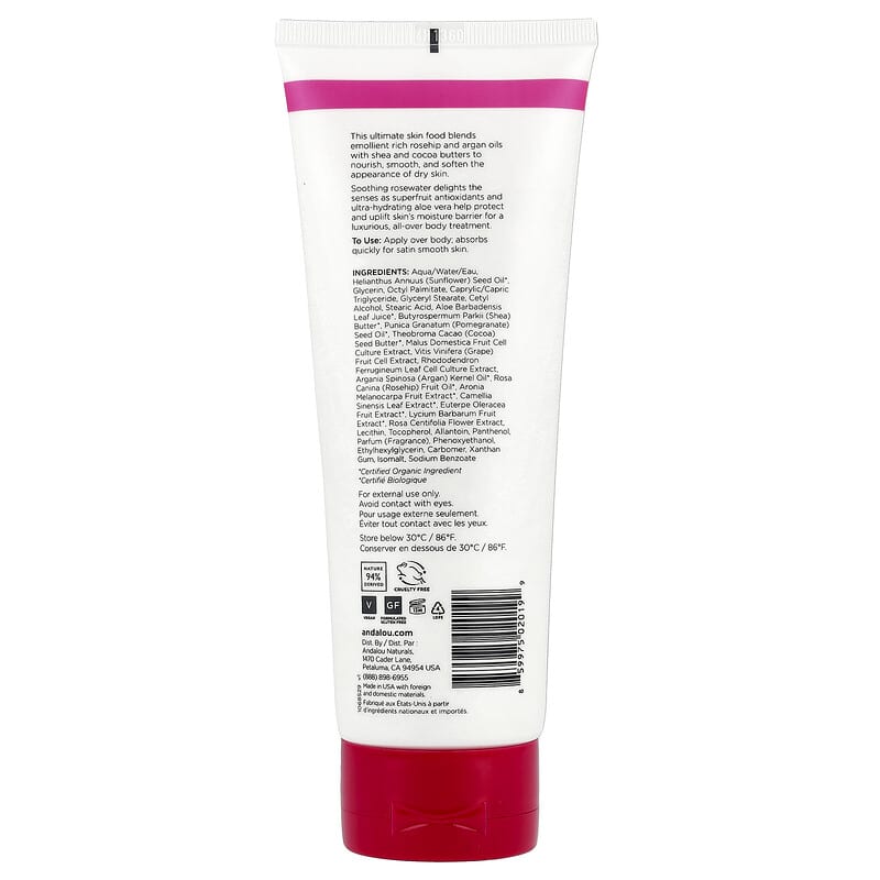 1000 Roses®（1000ローズ）、ボディローション、Soothing、236ml