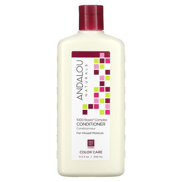 Andalou Naturals, Conditioner, Color Care, For Infused Moisture,1000 Roses Complex, 11.5 fl oz (340 