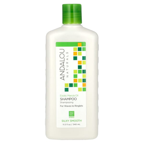 Andalou Naturals, Shampoo, Silky Smooth, For Waves to Ringlets, Exotic Marula Oil, 11.5 fl oz (340 ml)