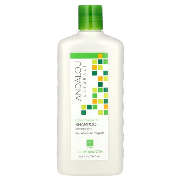 Andalou Naturals, Shampoo, Silky Smooth, For Waves to Ringlets, Exotic Marula Oil, 11.5 fl oz (340 m