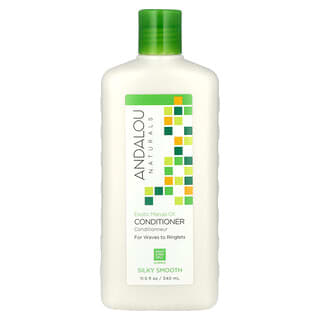 Andalou Naturals, Après-shampooing, Soyeux, Pour ondulations, Huile de marula exotique, 340 ml
