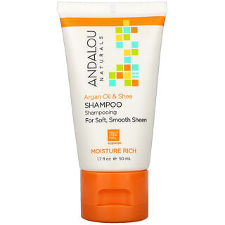 Andalou Naturals, Shampoo, Óleo de Argan e Karité, 50 ml (1,7 fl oz)