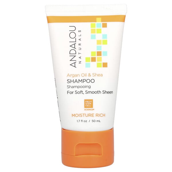Andalou Naturals, Shampoo, Argan Oil &amp; Shea, 1.7 fl oz (50 ml)