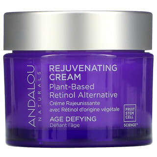 Andalou Naturals, Rejuvenating Cream, Plant-Based Retinol Alternative, Age Defying, 1.7 oz (50 g)