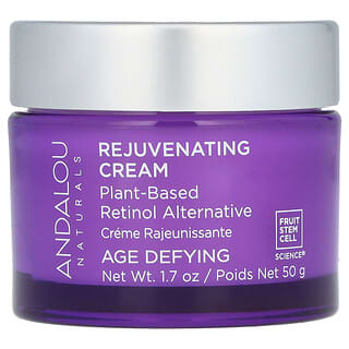 Andalou Naturals, Crema rejuvenecedora, Alternativa al retinol a base de plantas, Antiedad, 50 g (1,7 oz)