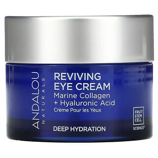 Andalou Naturals, Reviving Eye Cream, Bio-Designed Collagen + Hyaluronic Acid, 0.45 fl oz (13 ml)