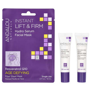 Andalou Naturals, Antiedad para el día y la noche, Kit de 3 piezas