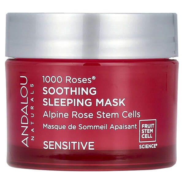 Andalou Naturals, 1000 Roses®, Soothing Sleeping Beauty Mask, Sensitive, 1.7 fl oz (50 ml)