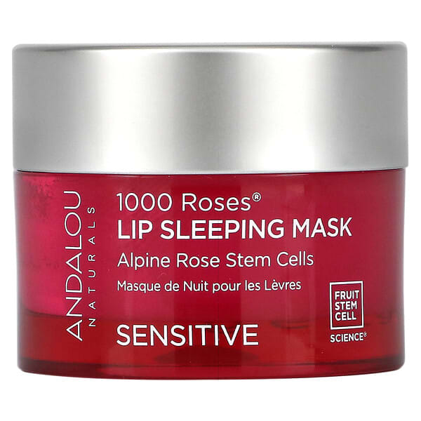 Andalou Naturals, 1000 Roses, 립 슬리핑 뷰티 마스크, 민감성, 11.9g (0.42 oz)