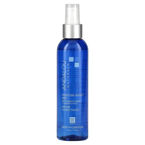 Andalou Naturals, モイスチャー ブースト ミスト、浸透保湿、178ml（6液量オンス）