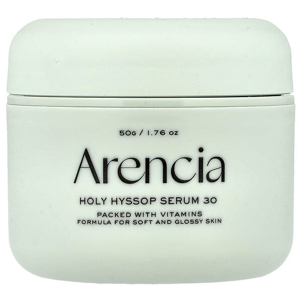 Arencia, 홀리 히솝 세럼 30, 모든 피부 타입, 50g(1.76oz)