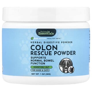 Animal Essentials, Colon Rescue en polvo, Para perros y gatos, 30 g (1 oz)