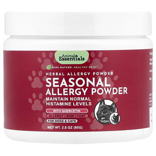 Animal Essentials, Suplemento para la alergia estacional en polvo, Para perros y gatos, 80 g (2,8 oz)