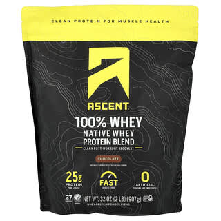 Ascent, Native Whey Protein Blend, Chocolate, 2 lb (907 g)