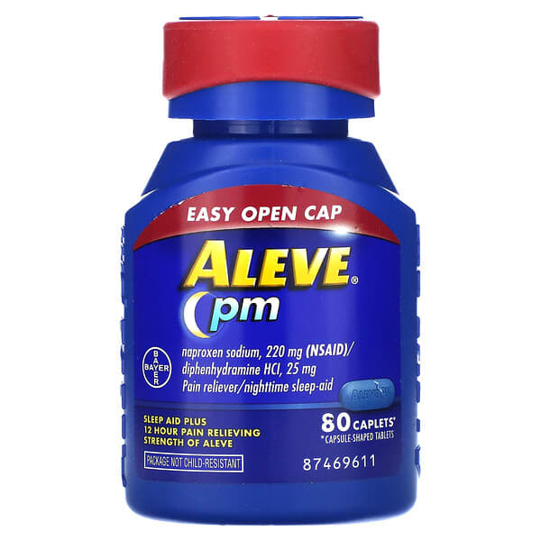 Aleve, สำหรับกลางคืน บรรจุ 80 เม็ด