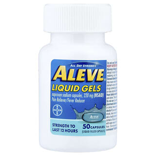 Aleve, Cápsulas de naproxeno sódico, Geles líquidos, 220 mg, 50 cápsulas