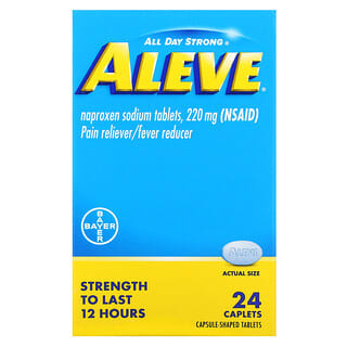 Aleve, Напроксен в таблетках, 220 мг, 24 капсулы