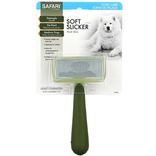 Safari, Cepillo suave y liso para perros medianos, 1 cepillo más liso