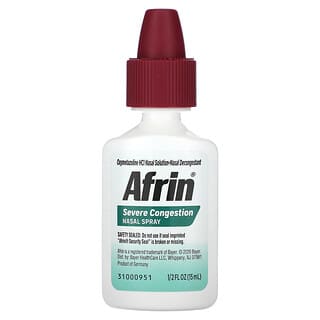 Afrin, Spray nasal para la congestión grave`` 15 ml (1,2 oz. Líq.)