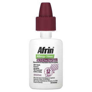 Afrin, Spray Nasal para Seios Nasais para Alergias, 15 ml (1/2 fl oz)