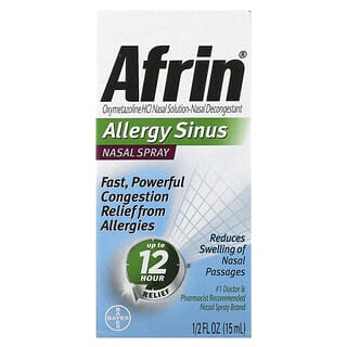 Afrin, Spray Nasal para Seios Nasais para Alergias, 15 ml (1/2 fl oz)