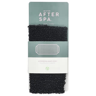 AfterSpa, 각질 제거 워시 티슈, 블랙, 티슈 1개