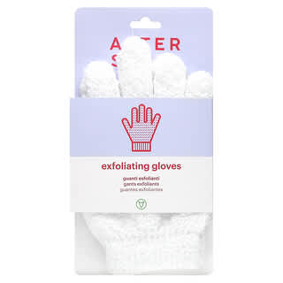 AfterSpa, Exfoliating Gloves, One Size Fits All, 1 Pair