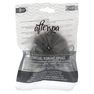 AfterSpa, Esponja de carbón vegetal de Konjac, 1 esponja