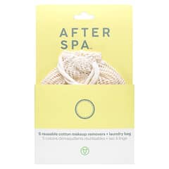 AfterSpa, Reusable Cotton Make Up Removers + Laundry Bag, 6 Piece Set