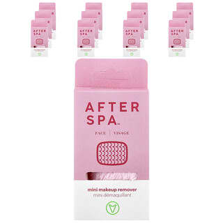 AfterSpa, Minidesmaquillantes, Rosa, 12 paños