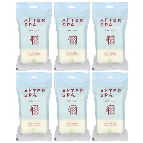 AfterSpa, Body Scrubber, 6 Scrubbers