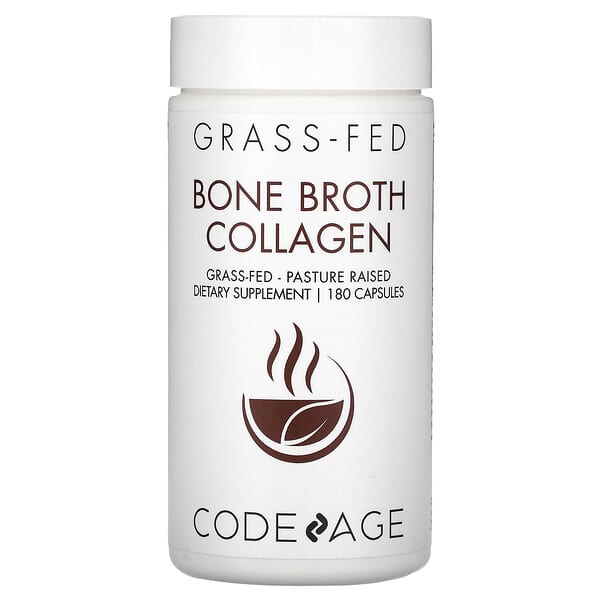 Codeage, Bone Broth Collagen, 180 Capsules