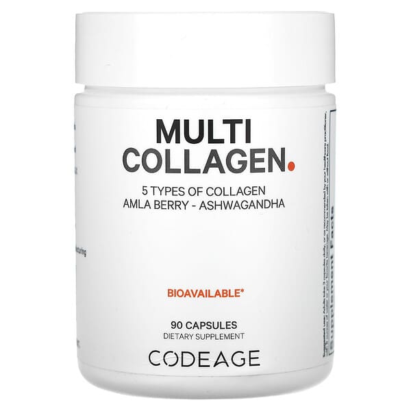 Codeage, Colágeno múltiple, 90 cápsulas