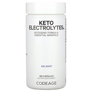 Codeage, кетоэлектролиты, кетогенная формула, 180 капсул