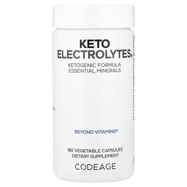 Codeage, Electrolitos cetogénicos, 180 cápsulas vegetales