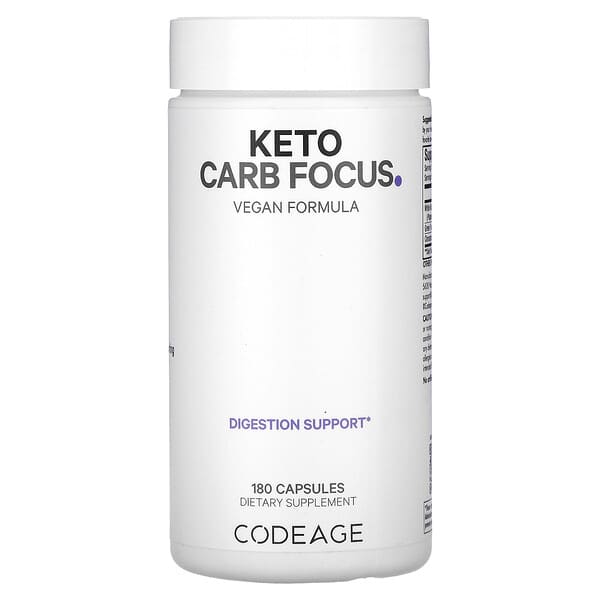 Codeage, Keto Carb Focus，180 粒膠囊