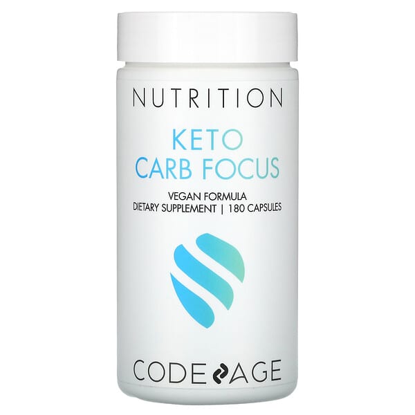 Codeage, Keto Carb Focus, 180 Capsules