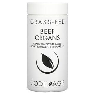 Codeage, Organes de bœuf nourri à l'herbe, élevé au pâturage, 180 capsules