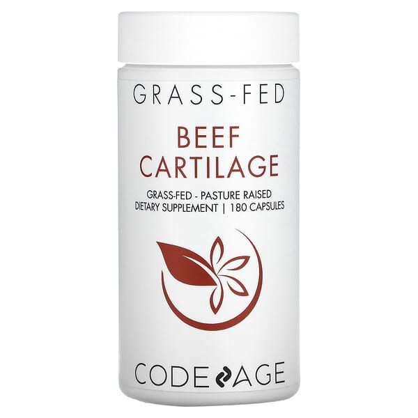 Codeage‏, غضروف من أبقار تتغذى على الأعشاب، 180 كبسولة