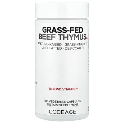 Codeage, Bovine Thymus, 180 Capsules