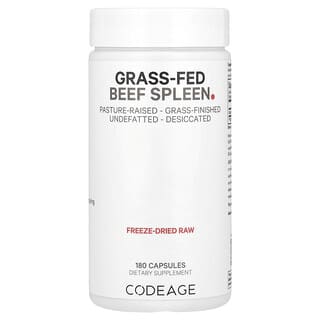 Codeage, Milz von grasgefütterten Rindern, 180 Kapseln
