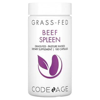 CodeAge, Говяжья селезенка травяного откорма, 180 капсул